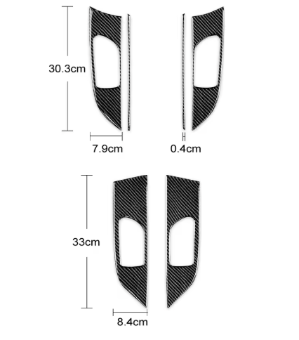 Carbon Fiber Door Handle Panel Overlay for Subaru Impreza WRX/STI (2008-2013)