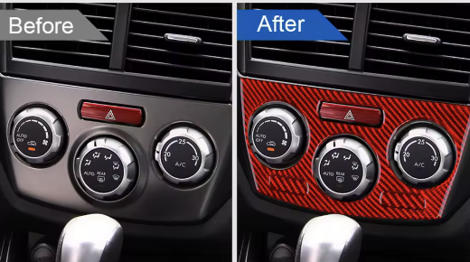 Carbon Fiber Climate Control Trim Overlay for Subaru Impreza WRX/STI (2008-2013)