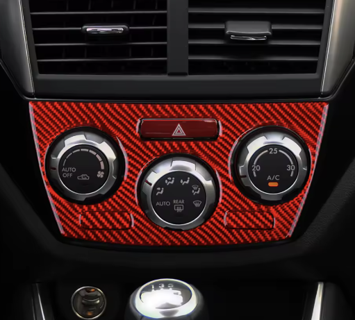 Carbon Fiber Climate Control Trim Overlay for Subaru Impreza WRX/STI (2008-2013)