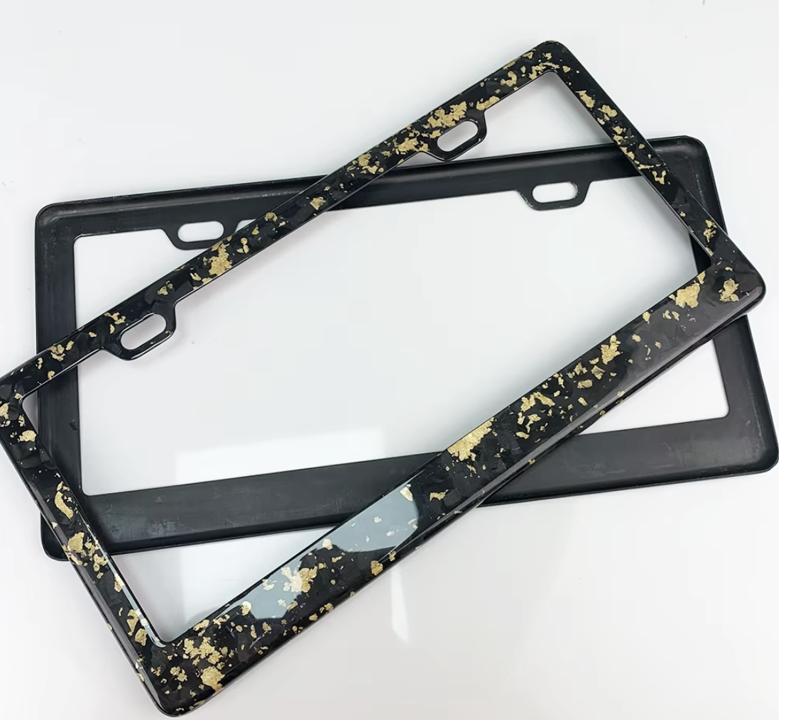 Forged Carbon Fiber License Plate Frame – Multi-Flake Edition (US/Canada Fit)