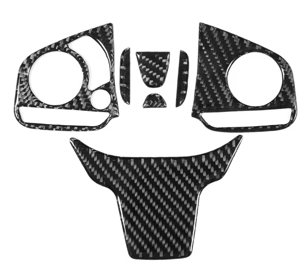 Carbon Fiber Steering Wheel Button Trim – For Honda Civic 10th Gen FC/FK (2016–2020)
