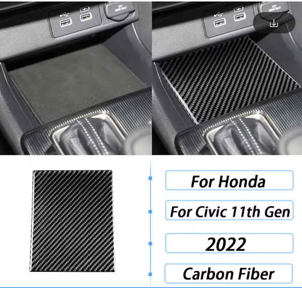 Carbon Fiber Side Tunnel Trim Panels – For Honda Civic 11th Gen (2022+