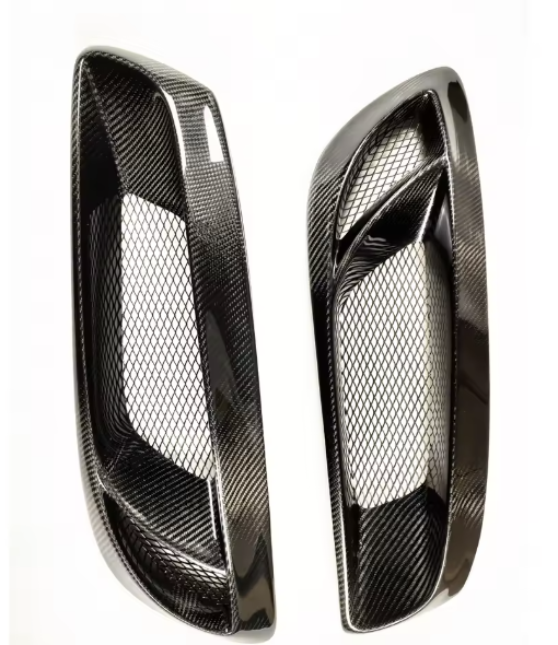 Carbon Fiber Fog Light Cover Grilles Set – For Hyundai Genesis Coupe (2008–2012)
