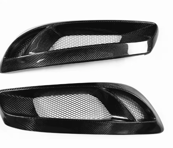 Carbon Fiber Fog Light Cover Grilles Set – For Hyundai Genesis Coupe (2008–2012)