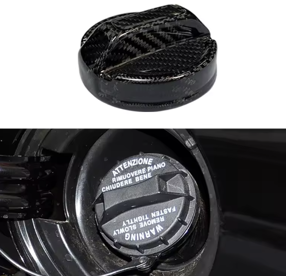 Carbon Fiber Fuel Cap Cover For Hyundai