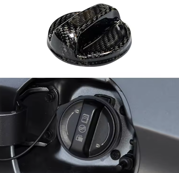 Carbon Fiber Fuel Cap Cover For Hyundai