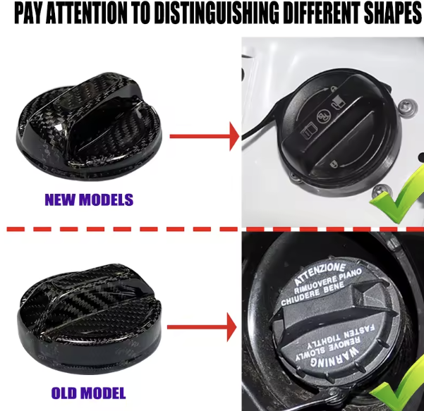 Carbon Fiber Fuel Cap Cover For Hyundai