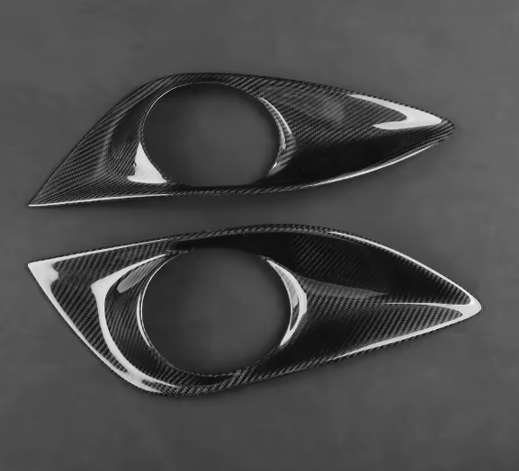 Carbon Fiber Front Fog Light Trim Covers- Hyundai Veloster (2012–2018)