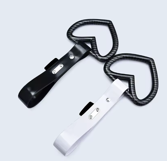 Carbon Fiber JDM Tsurikawa – Heart / Broken Heart Drift Handle Strap