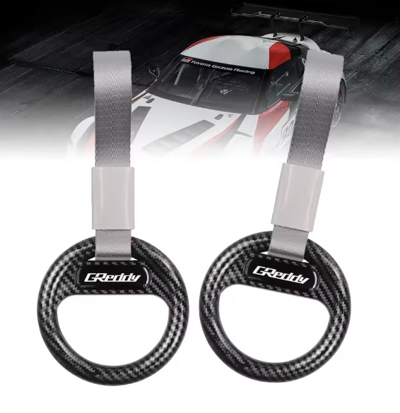 GReddy-Style JDM Carbon Tsurikawa Ring Strap