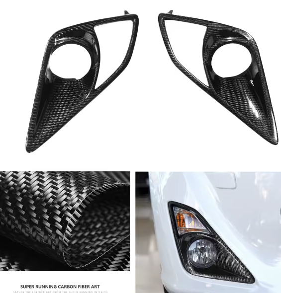 Carbon Fiber Front Bumper Side Air Vent / Fog Light Trim Covers -Scion FR-S (2012–2016)