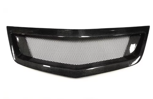 Carbon Fiber Front Upper Grille – Mesh Style Fits Acura TSX / Honda Accord Euro R (2011–2014)
