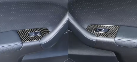 Carbon Fiber Door Switch Panel Trim Kit- Acura TSX (CL9)