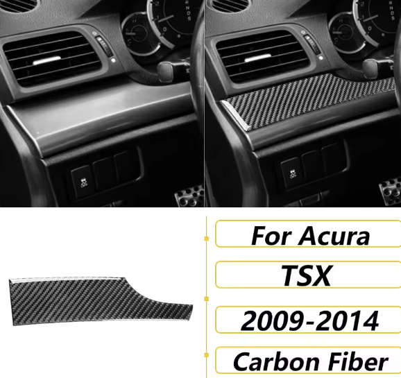 Carbon Fiber Full Lower Dash Strip - Acura TSX (CU2)