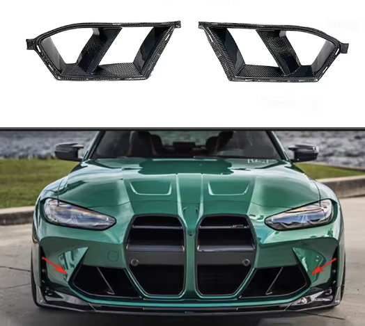 BMW G8X M3/M4 Dry Carbon Fiber Brake Duct Trims