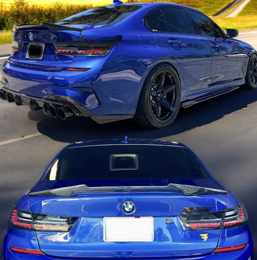 BMW G20 M340i / G80 M3 M4 Style Carbon Fiber Trunk Spoiler