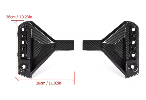 BMW G87 M2 Carbon Fiber DTM Rear Reflector Trim