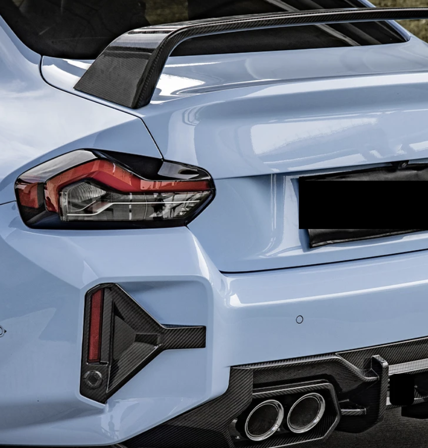 BMW G87 M2 Carbon Fiber DTM Rear Reflector Trim