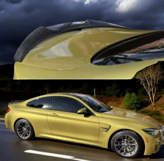 M4 Style Carbon Fiber Rear Trunk Spoiler For BMW F82