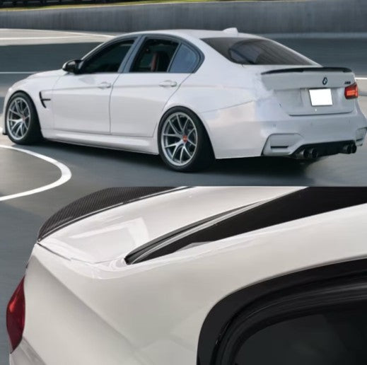 P Style Carbon Fiber Rear Trunk Spoiler For BMW 3 SerieS