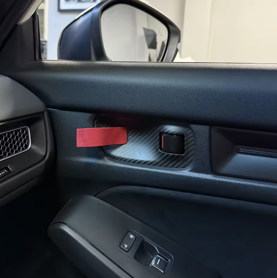 GT4RS Racing Style Carbon Fiber Door Handle Straps – For Honda Civic 11th Gen