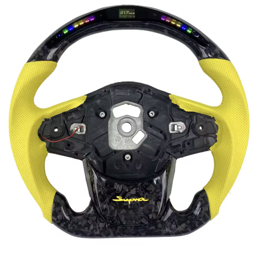 Custom Carbon Fiber Steering Wheel – For Toyota Supra ( DM ON IG)