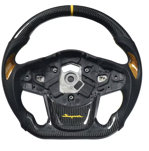 Custom Carbon Fiber Steering Wheel – For Toyota Supra ( DM ON IG)