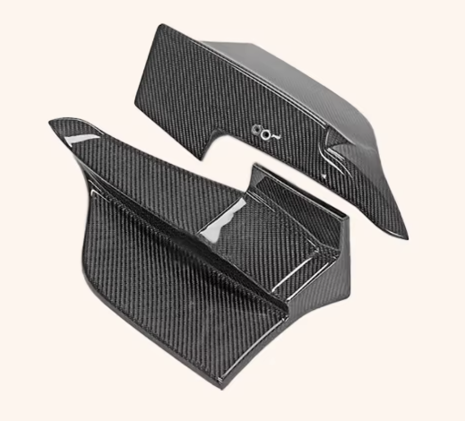 TMS Style Dry Carbon Fiber Rear Diffuser Canards – For Toyota Supra A90