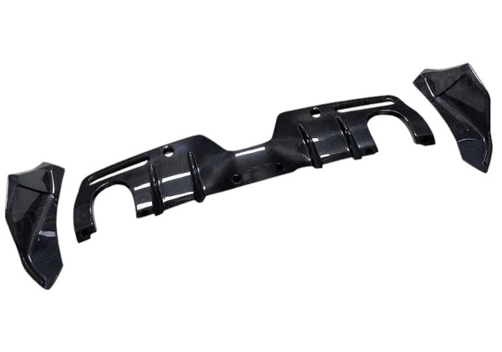 3PC Carbon Fiber Rear Bumper Diffuser Splitter – For Toyota Supra A90