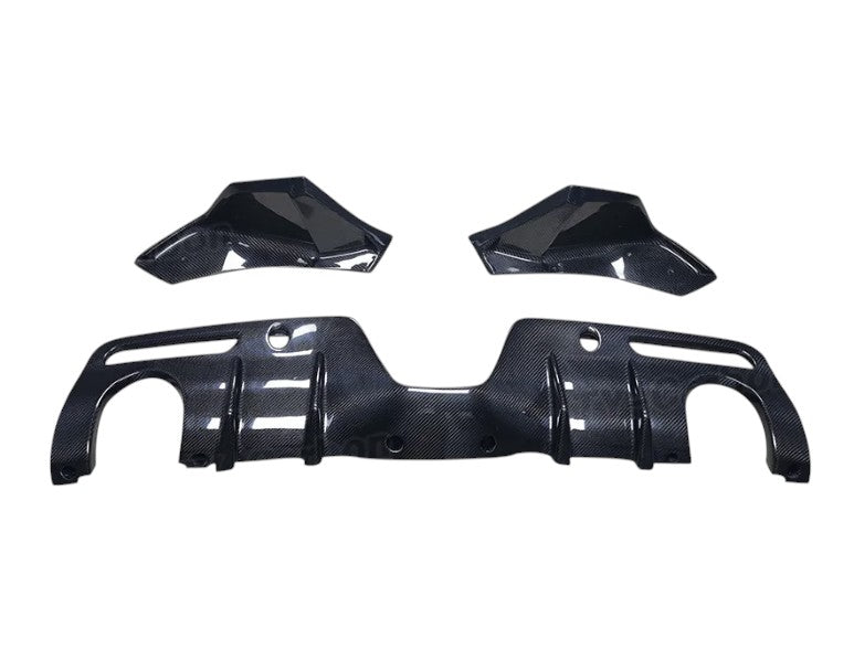 3PC Carbon Fiber Rear Bumper Diffuser Splitter – For Toyota Supra A90