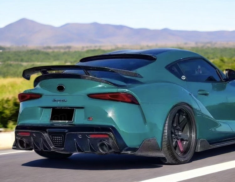 3PC Carbon Fiber Rear Bumper Diffuser Splitter – For Toyota Supra A90