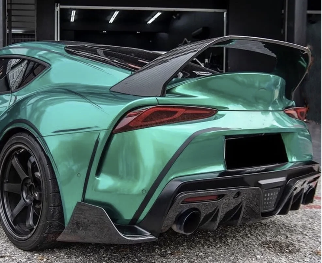 RT Style Carbon Fiber Rear Spoiler Wing – For Toyota Supra GR A90 MK5