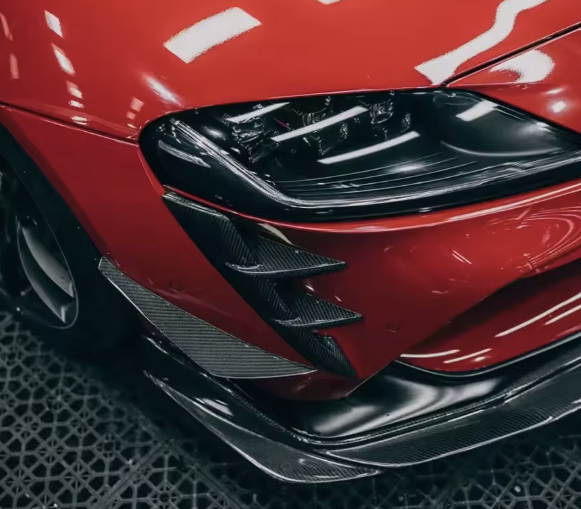 Carbon Fiber Front Bumper Wind Splitter Canards – For Toyota Supra A90 / A91 MK5