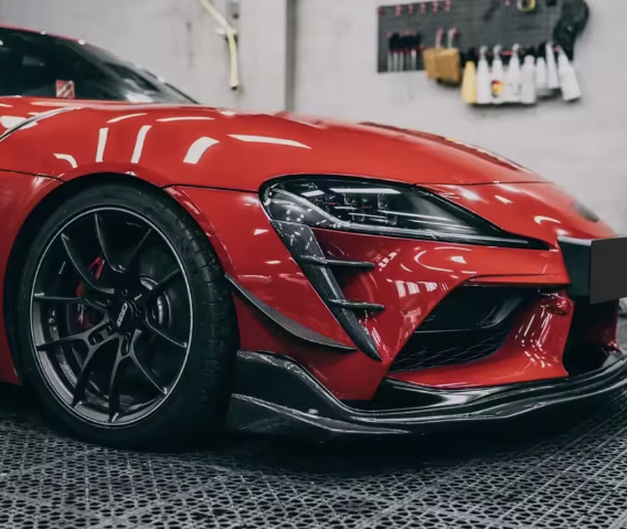 Carbon Fiber Front Bumper Wind Splitter Canards – For Toyota Supra A90 / A91 MK5