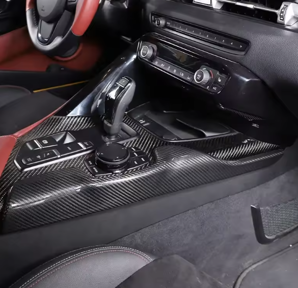 Carbon Fiber Center Console Side Trim – For Toyota GR Supra A90 / A91 MK5