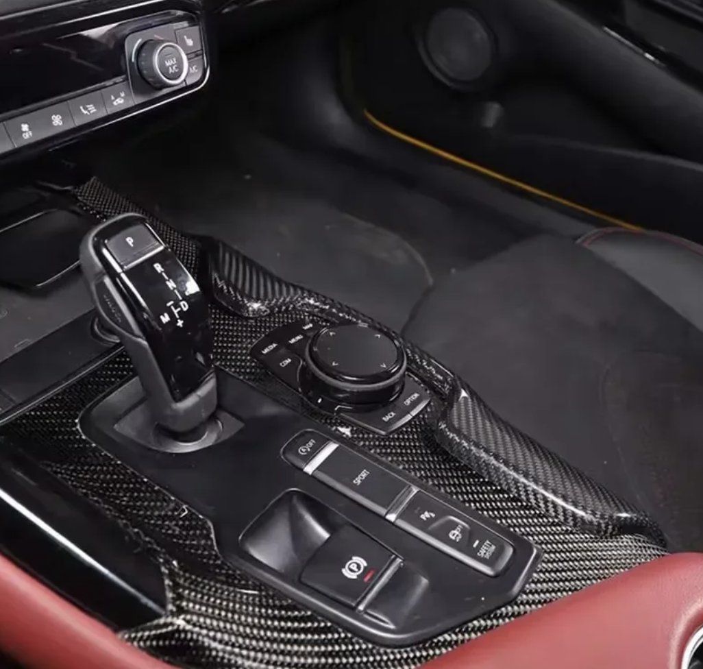 Carbon Fiber Center Console Side Trim – For Toyota GR Supra A90 / A91 MK5