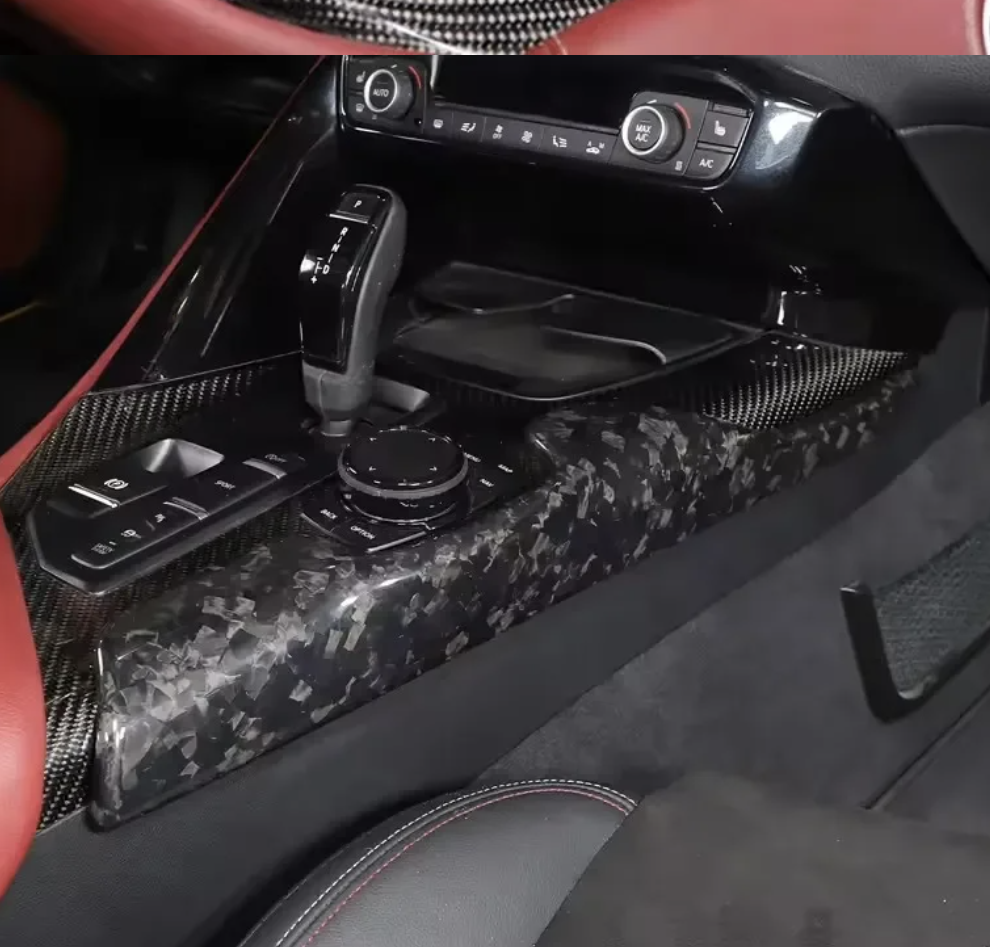 Carbon Fiber Center Console Side Trim – For Toyota GR Supra A90 / A91 MK5
