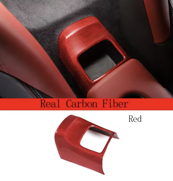 Carbon Fiber Central Control Rear Storage Cover – For Toyota GR Supra A90