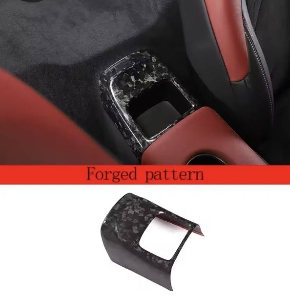 Carbon Fiber Central Control Rear Storage Cover – For Toyota GR Supra A90