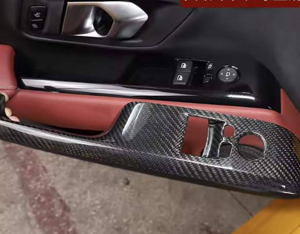 Carbon Fiber Window Lift Switch Panel – For Toyota GR Supra A90/A91