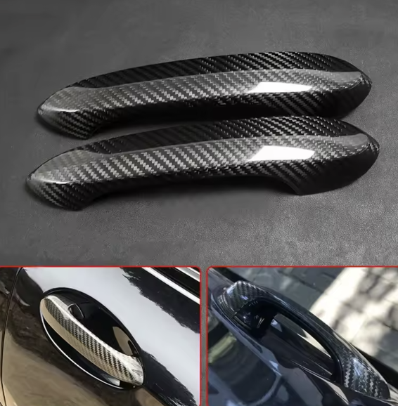 Carbon Fiber Exterior Door Handle Cover Trim – Toyota GR Supra A90 MK5
