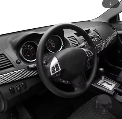 Mitsubishi Evo X Carbon Fiber Dashboard Trim Set (2008–2015)