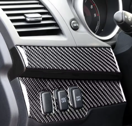 Mitsubishi Evo X Carbon Fiber Driver Dash Trim (2008–2015)