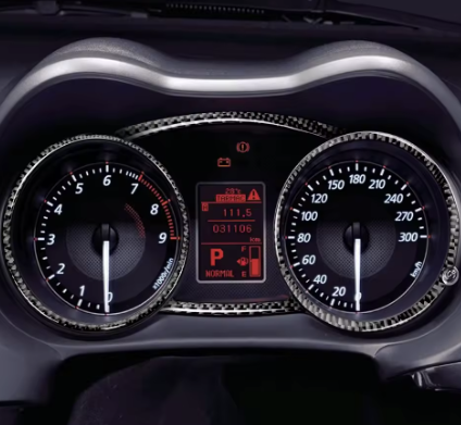 Mitsubishi Evo X Carbon Fiber Gauge Cluster Rings (2008–2015)