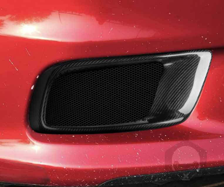 Mitsubishi Evo X Carbon Fiber Bumper Side Vent Covers (2008–2015)