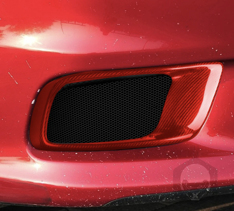 Mitsubishi Evo X Carbon Fiber Bumper Side Vent Covers (2008–2015)