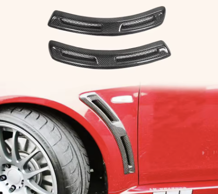 Mitsubishi Evo X Carbon Fiber V-Style Fender Vents (2008–2015)