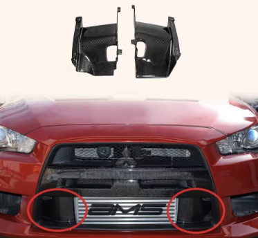 Mitsubishi Evo X Carbon Fiber Intercooler Side Panels (2008–2015)