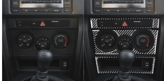Carbon Fiber Central Control Panel Trim – Subaru BRZ / Toyota 86