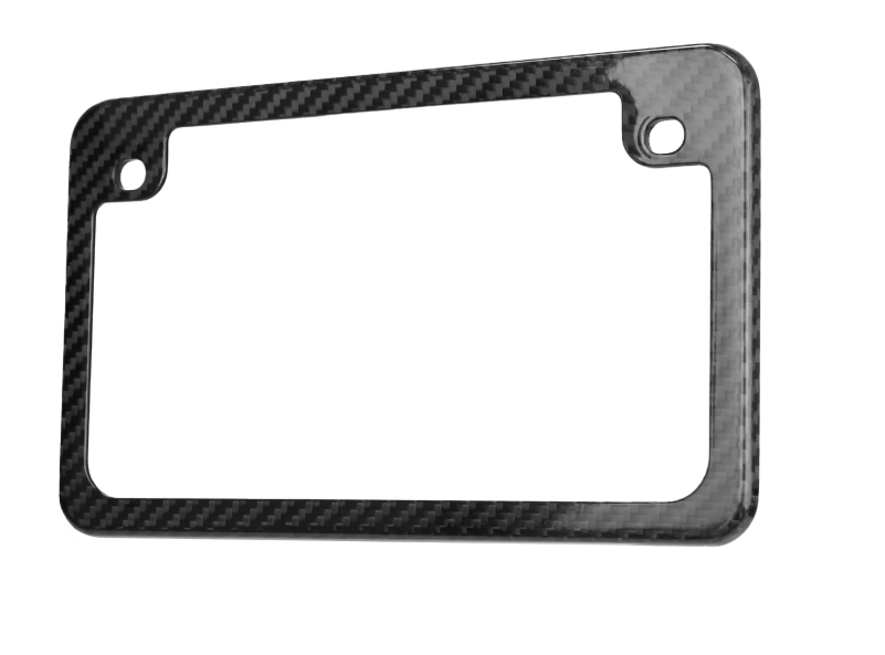 Forged Carbon Fiber Motorcycle License Plate Frame – Multi-Flake Edition (US/Canada Fit)